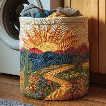 Cactus Heaven Quilted Laundry Basket GFTOHD10065