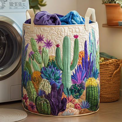 Cactus Heaven Quilted Laundry Basket GFTOHD10069