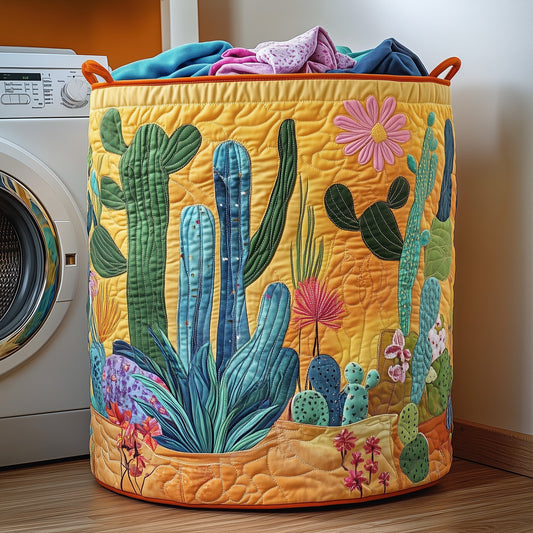Cactus Heaven Quilted Laundry Basket GFTOHD10070