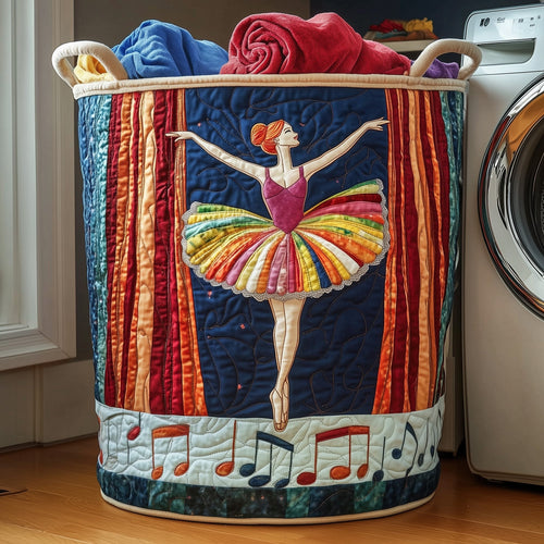 Elegant Ballerina Quilted Laundry Basket GFTOHD10072