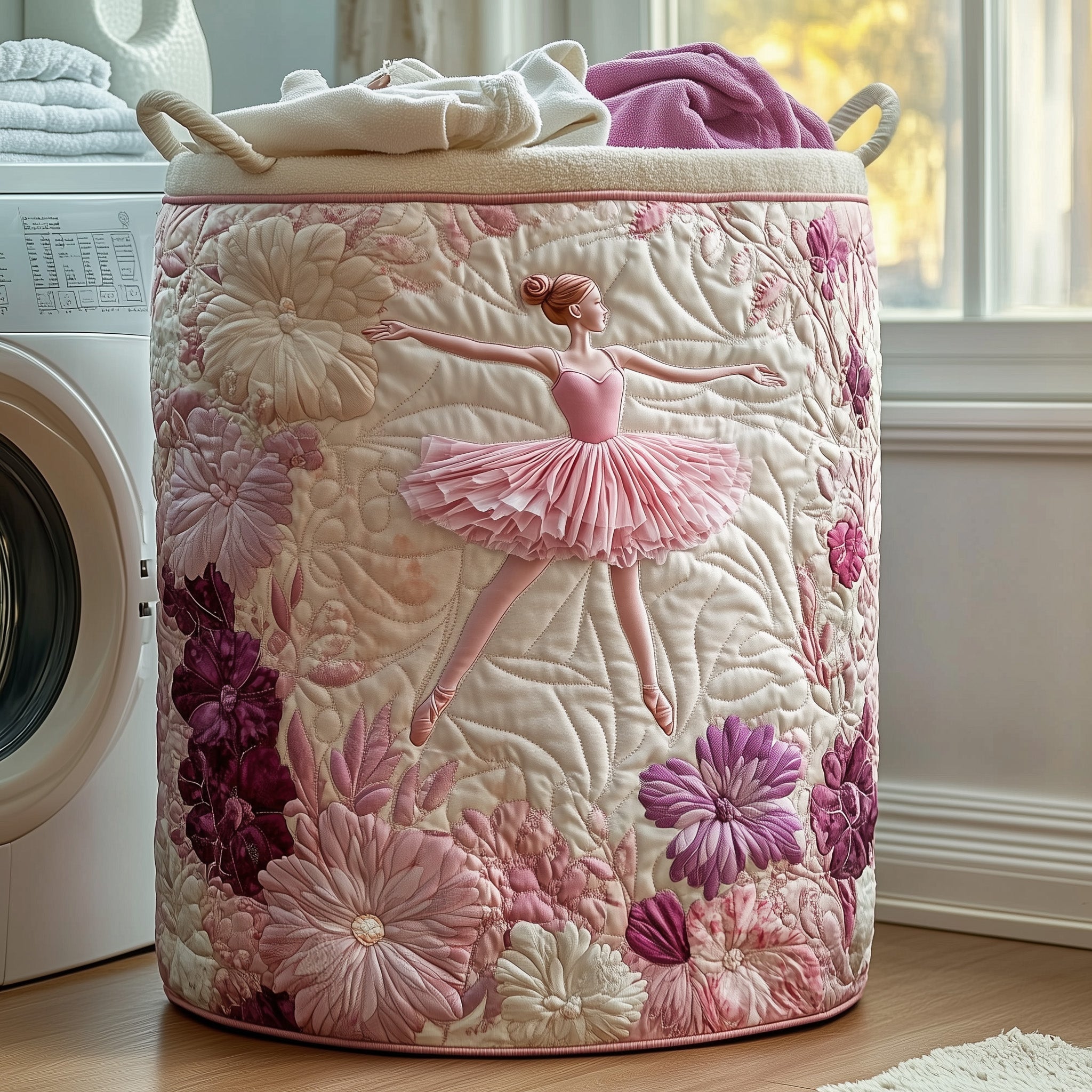 Cactus Valley Quilted Laundry Basket NCU0DDK1289