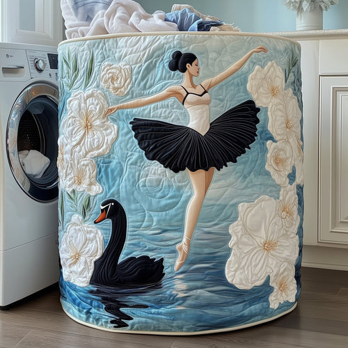 Elegant Ballerina Quilted Laundry Basket GFTOHD10078