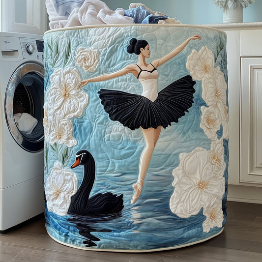 Elegant Ballerina Quilted Laundry Basket GFTOHD10078