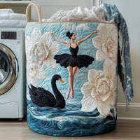 Elegant Ballerina Quilted Laundry Basket GFTOHD10079
