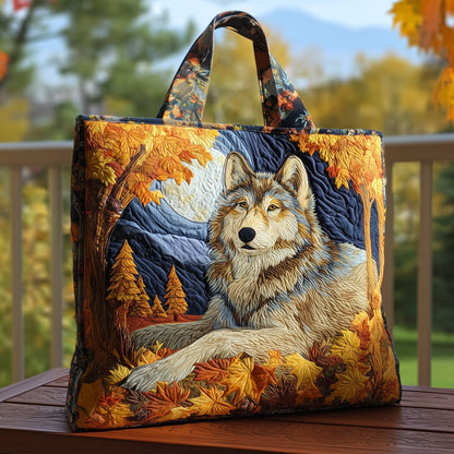 Majestic Wolf Quilted Tote Bag GFTOHD10108
