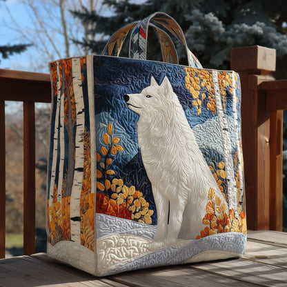 Majestic Wolf Quilted Tote Bag GFTOHD10111