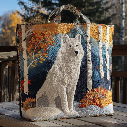 Majestic Wolf Quilted Tote Bag GFTOHD10112