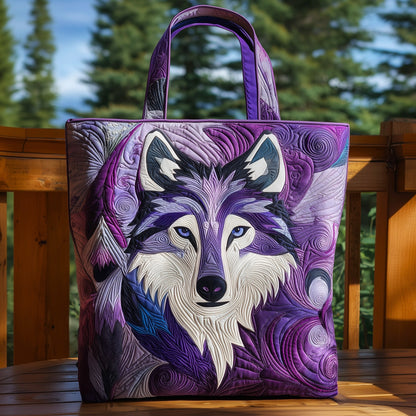 Majestic Wolf Quilted Tote Bag GFTOHD10113