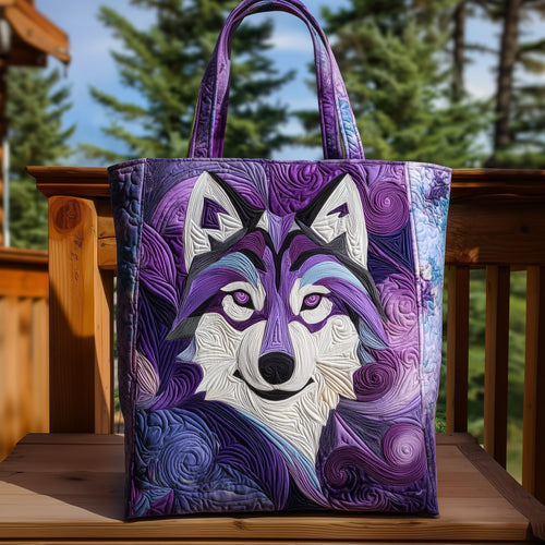 Majestic Wolf Quilted Tote Bag GFTOHD10114