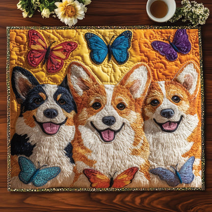 Adorable Corgi Quilted Placemat GFTOHD10118