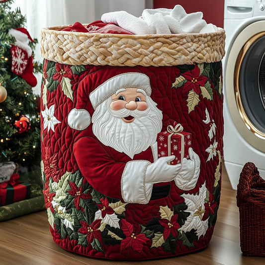 Santa Dream Quilted Laundry Basket GFTOHD10141