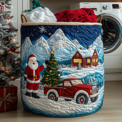 Santa Dream Quilted Laundry Basket GFTOHD10143