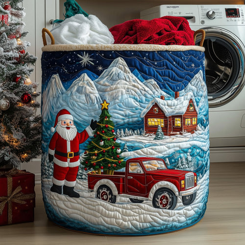 Santa Dream Quilted Laundry Basket GFTOHD10143