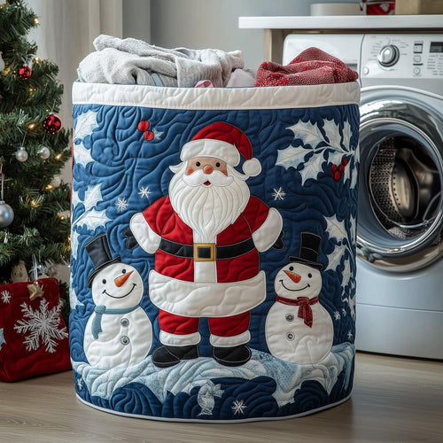 Santa Moment Quilted Laundry Basket GFTOHD10149