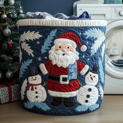 Santa Moment Quilted Laundry Basket GFTOHD10150