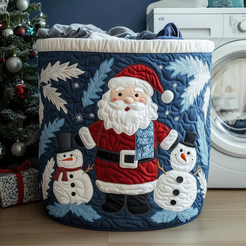Santa Moment Quilted Laundry Basket GFTOHD10150