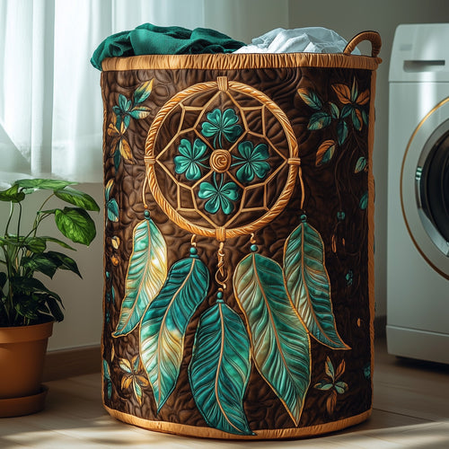 Dreamcatcher Serenity Quilted Laundry Basket GFTOHD10227