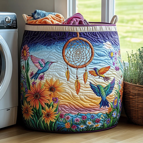 Dreamcatcher Serenity Quilted Laundry Basket GFTOHD10231
