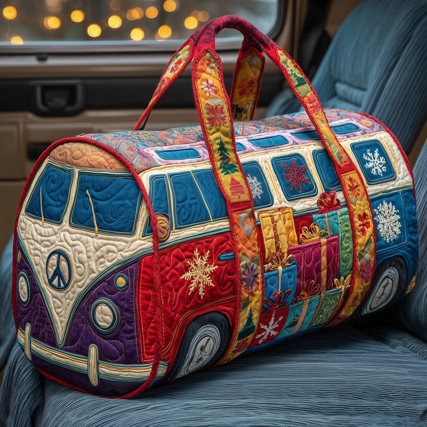 Christmas Van Quilted Duffle Bag GFTOHD10241