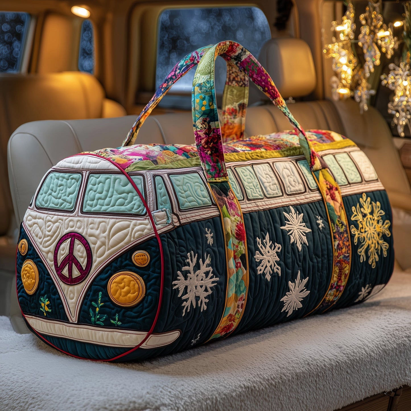 Christmas Van Quilted Duffle Bag GFTOHD10247