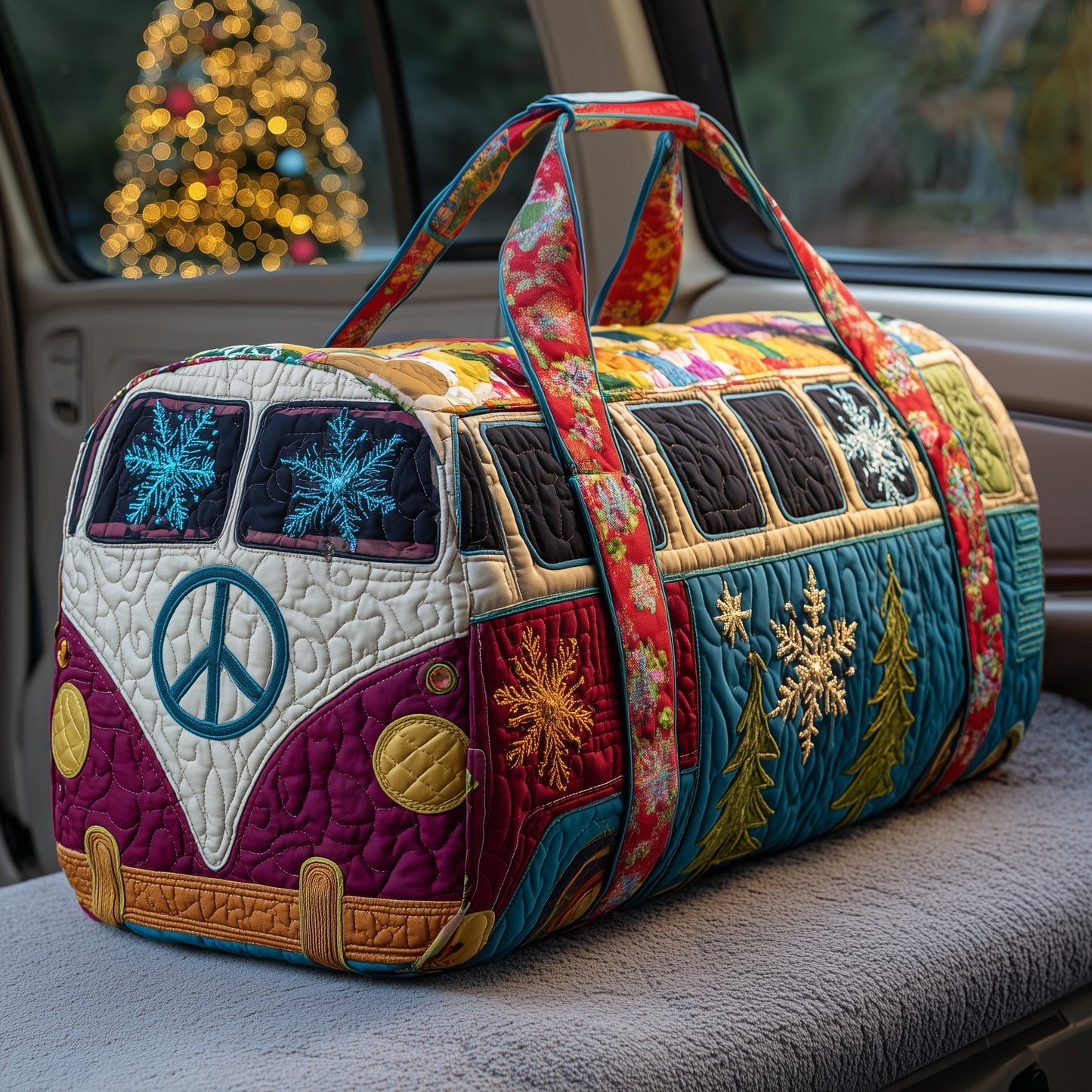 Christmas Van Quilted Duffle Bag GFTOHD10248