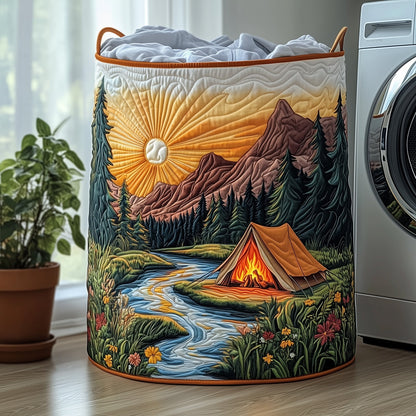 Camping Vibe Quilted Laundry Basket GFTOHD10259