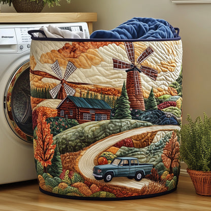 Windmill Wonder Quilted Laundry Basket GFTOHD10270