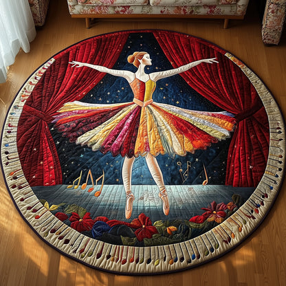 Elegant Ballerina  Quilted Round Mat GFTOHD10289