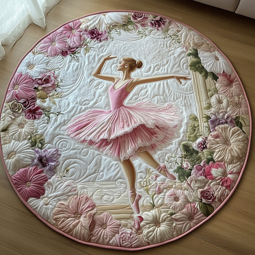 Elegant Ballerina  Quilted Round Mat GFTOHD10290