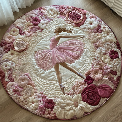 Elegant Ballerina  Quilted Round Mat GFTOHD10291