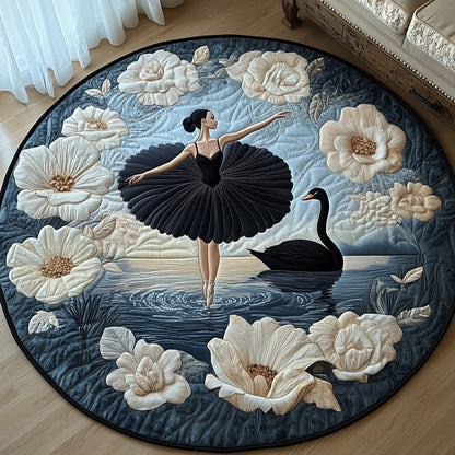 Elegant Ballerina  Quilted Round Mat GFTOHD10292