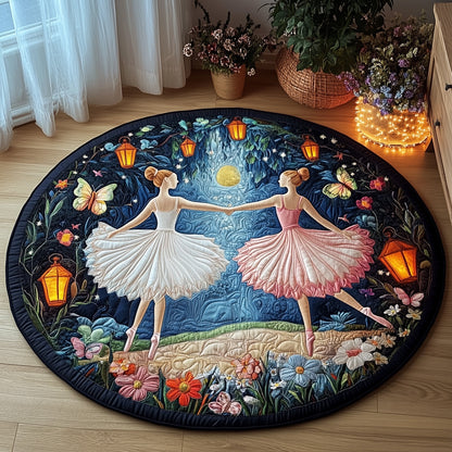 Elegant Ballerina  Quilted Round Mat GFTOHD10294