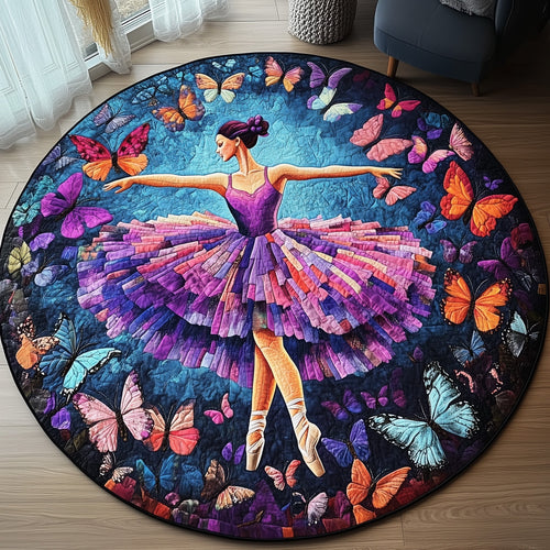 Elegant Ballerina  Quilted Round Mat GFTOHD10296