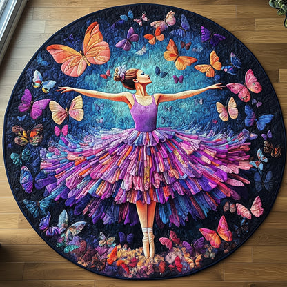 Elegant Ballerina  Quilted Round Mat GFTOHD10297