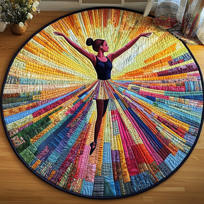 Elegant Ballerina  Quilted Round Mat GFTOHD10299