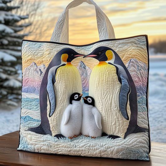 Penguin Family Quilted Tote Bag GFTOHD10361