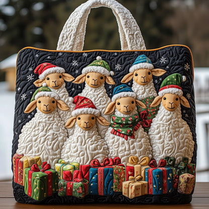 Christmas Sheep Heaven Quilted Tote Bag GFTOHD10363