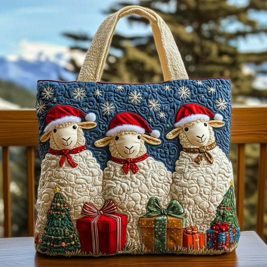 Festive Woolly Friends Quilted Tote Bag GFTOHD10365