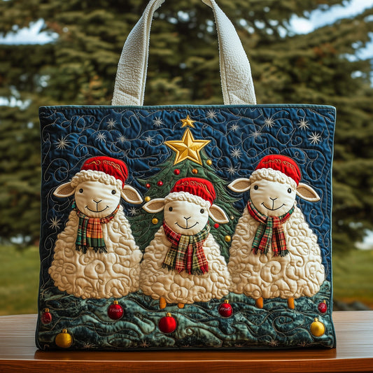 Festive Woolly Friends Quilted Tote Bag GFTOHD10366