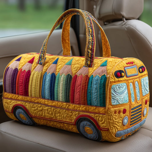 School Bus Quilted Duffle Bag GFTOHD10383