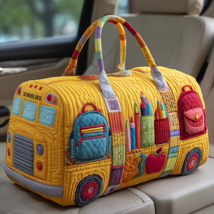 School Bus Quilted Duffle Bag GFTOHD10386