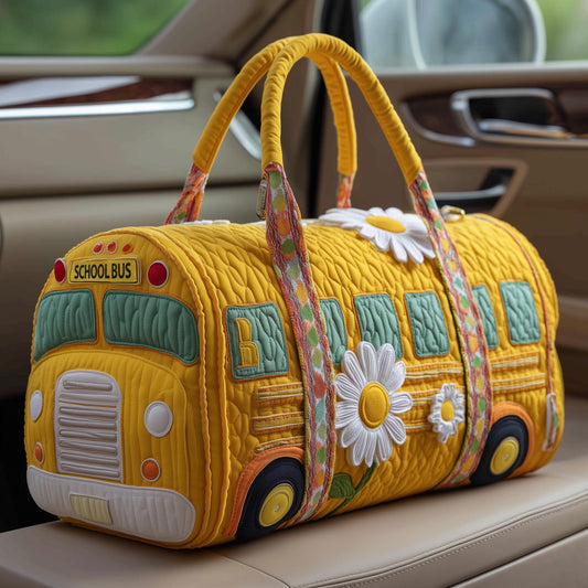 School Bus Quilted Duffle Bag GFTOHD10387