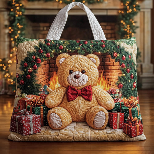 Cozy Fireplace Quilted Tote Bag GFTOHD10418