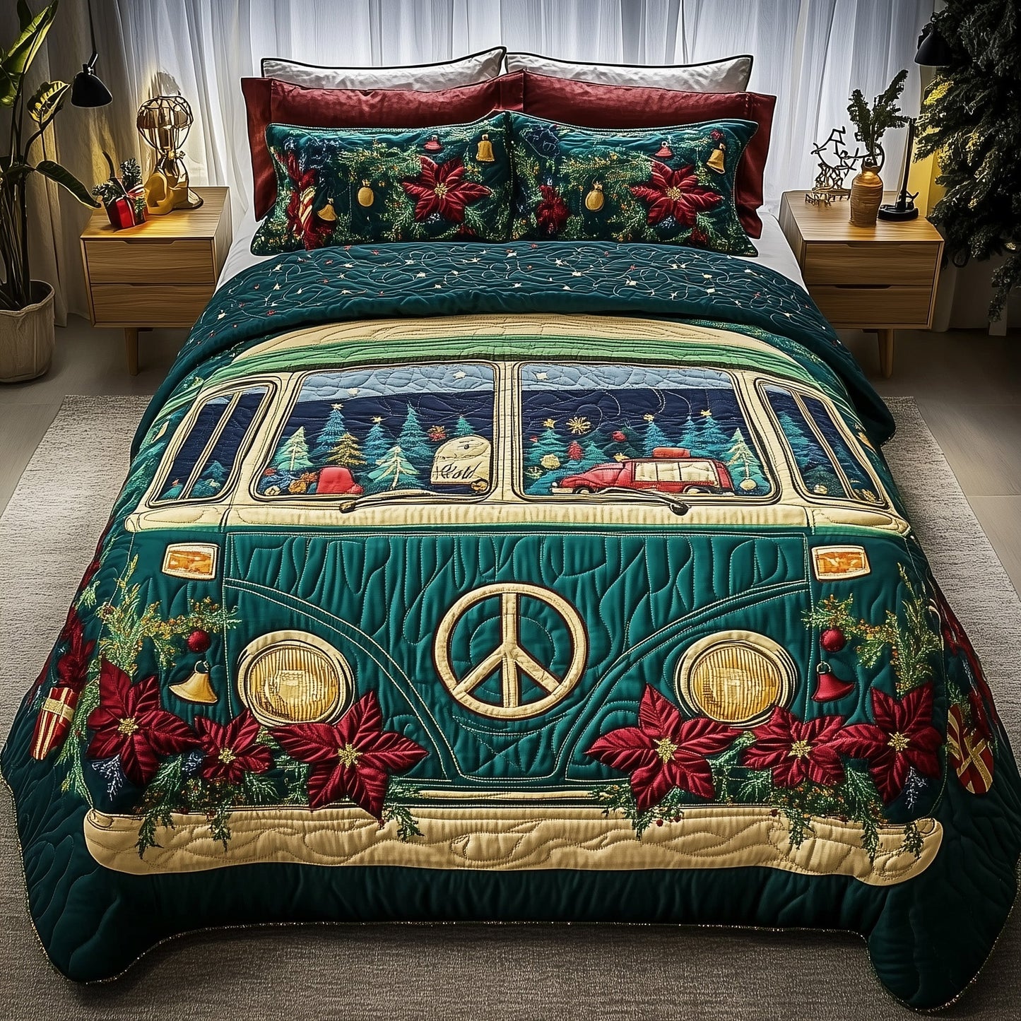 Christmas Van Journey Duvet Cover Set GFTOHD10449