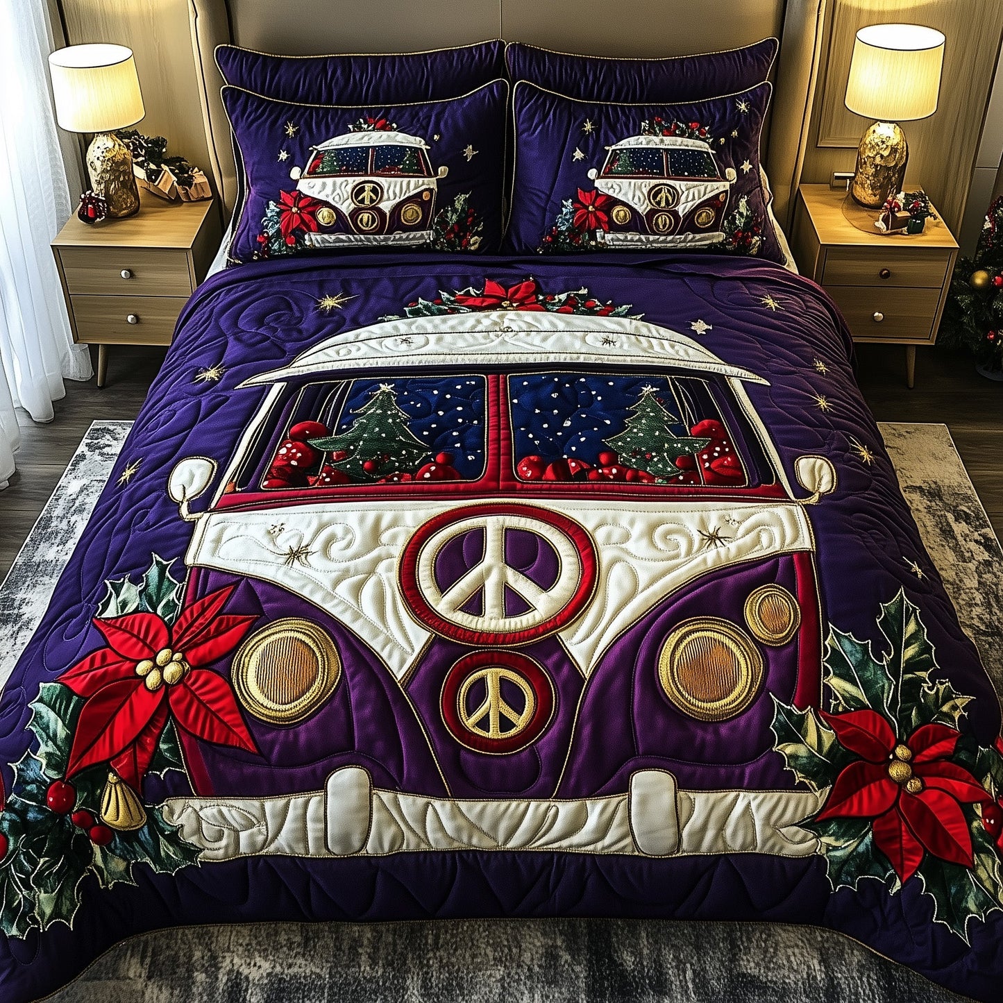 Christmas Van Journey Duvet Cover Set GFTOHD10450