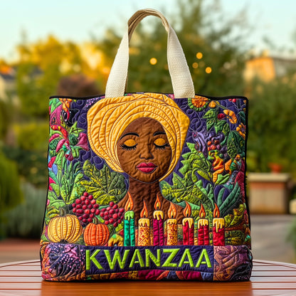 Kwanzaa Spirit Quilted Tote Bag GFTOHD10471