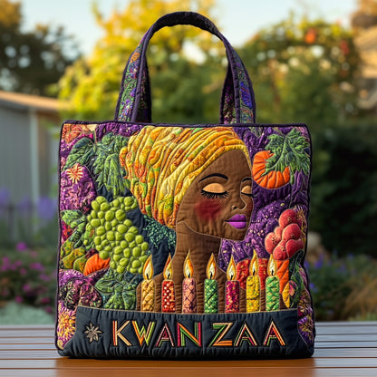 Kwanzaa Spirit Quilted Tote Bag GFTOHD10472