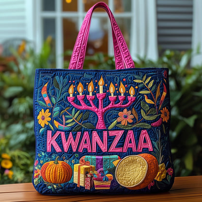 Kwanzaa Spirit Quilted Tote Bag GFTOHD10473