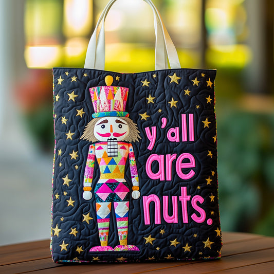 Festive Nutcracker Quilted Tote Bag GFTOHD10498