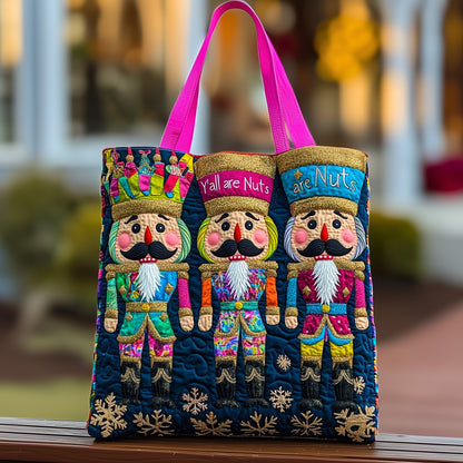 Festive Nutcracker Quilted Tote Bag GFTOHD10503